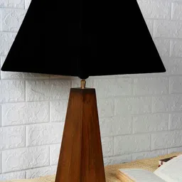 Grated Ginger Brown Self Design Contemporary Bedside Standard Table Lamp-picture-13