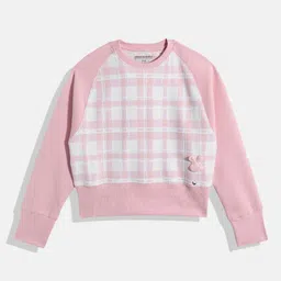Monte Carlo Teen Girls Checked Sweatshirt-picture-25