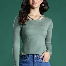 DressBerry Round Neck Pullover-image-70