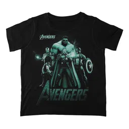 Marvel by Wear Your Mind Boys Black Printed Round Neck T-shirt-picture-24