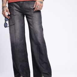 glitchez Men Heavy Fade Wide Leg Jeans-picture-47