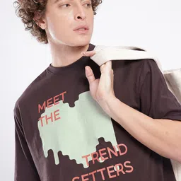 glitchez Typography Printed Oversized T-shirt-image-13