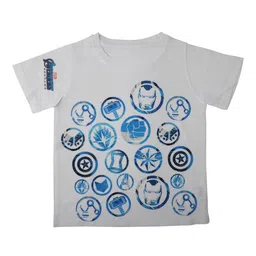 Marvel by Wear Your Mind Boys White Printed Round Neck T-shirt-picture-11