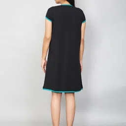 SillyBoom Women Black & Blue Maternity Tunic image 3