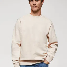 MANGO MAN Solid Sweatshirt-picture-33