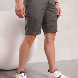 Nautica Men Solid Pure Cotton Slim Fit Chino Shorts-picture-43