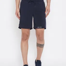 JUMP USA Men Navy Blue Solid Regular Fit Sports Shorts-picture-18