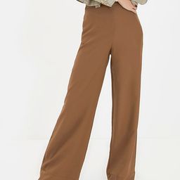 Trendyol Women Brown High-Rise Parallel Trousers-picture-36