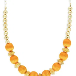 AKSHARA Girls Gold-Toned & Yellow Alloy Gold-Plated Handcrafted Necklace-image-82
