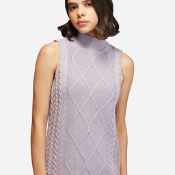 20Dresses Women Lavender Cable Knit Sweater Vest-picture-47