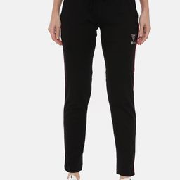 3PIN Women Black Solid Slim-Fit Track Pants-picture-39
