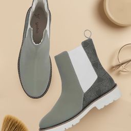 yoho Women Mid Top Digital Printed Chelsea Boots-picture-42