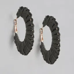 RICHEERA Rose-Gold Plated Circular Hoop Earrings-image-71