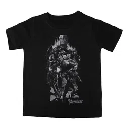 Marvel by Wear Your Mind Boys Black Printed Round Neck T-shirt-picture-29