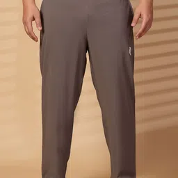 plusS Men Brown Mid Rise Stretchable Track Pants-picture-39