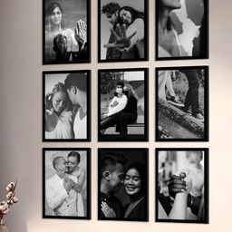 Art Street Black 9 Pieces Wood Wall Photo Frames-picture-40