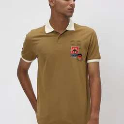 Mufti Polo Collar Pure Cotton Slim Fit T-shirt-picture-15