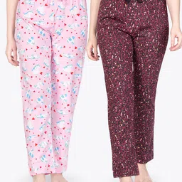 ariel Pack Of 2 Printed Pure Cotton Lounge Pants-picture-39