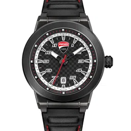 DUCATI CORSE Men Black Dial & Black Leather Analogue Watch DTWGB2019401-picture-37