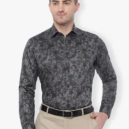 JB STUDIO Men Slim Fit Printed Cotton Formal Shirt-picture-11