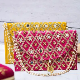 Kuber Industries Pack of 2 Embellished Purse Clutch-image-22