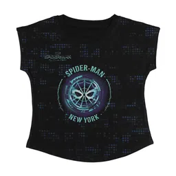 Marvel by Wear Your Mind Girls Black Printed Top-picture-23