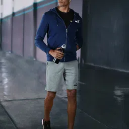 Puma Men Navy Blue Essentials Track Sustainable Jacket-picture-0