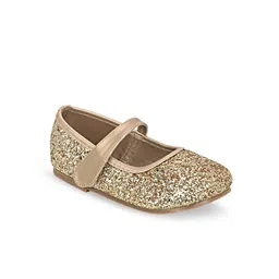 In Fashion By Solly Dolly Girls Gold-Toned Embellished Ballerinas-picture-28