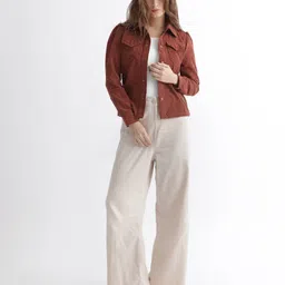 RAREISM Women Rust Tailored Jacket-picture-46