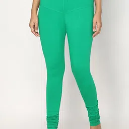 TSG Bliss Women Green Solid Churidar-Length Leggings-picture-27