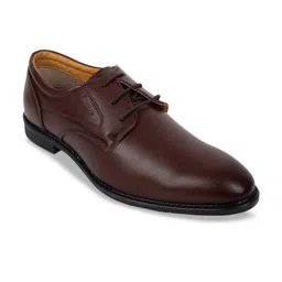 Duke Men Brown Solid Formal Derbys-picture-13