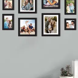 Art Street Set Of 8 Black Solid Individual Wall Photo Frames-picture-15