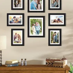 Art Street Set Of 8 Black Solid Individual Wall Photo Frames-picture-33