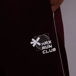 HRX by Hrithik Roshan Men Contrast Piping Rapid-Dry Running Track Pants image 3