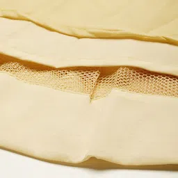 Ethnovog Peach-Coloured  Beige Made to Measure Lehenga with Peplum Blouse image 4