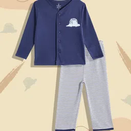 mothercare Boys Printed Pure Cotton T-shirt with Pyjamas-image-55