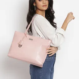 KLEIO Women Vegan Tote Shoulder Bag with Laptop compartment-picture-43