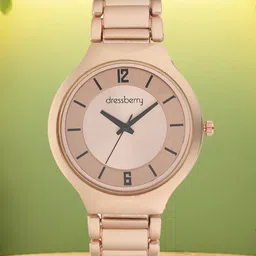 DressBerry Women Textured Dial Reset Time Analogue Watch HOBDB24-115-PRG image 1