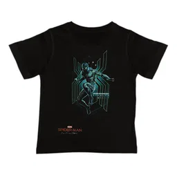 Marvel by Wear Your Mind Boys Black Printed Round Neck T-shirt-picture-42