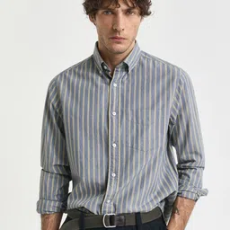 GANT Men Vertical Striped Button-Down Collar Casual Shirt-picture-23