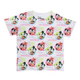 Disney by Wear Your Mind Boys White Mickey Mouse Printed Round Neck T-shirt-picture-2