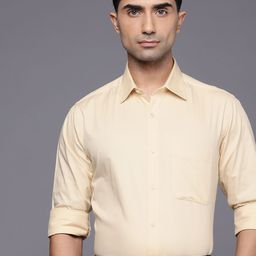 Raymond Slim Fit Textured Pure Cotton Formal Shirt-picture-18
