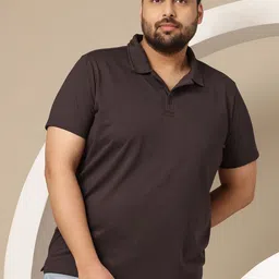 Sztori Plus SizePure Cotton Relaxed Fit Polo Collar T-shirt-picture-19
