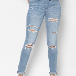 AMERICAN EAGLE OUTFITTERS Women Blue Slim Fit Mid-Rise Highly Distressed Stretchable Jeans-picture-25