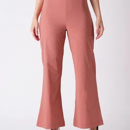 Globus Women Rust Flared Mid-Rise Bootcut Trouser-image-22