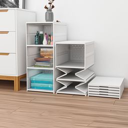 RUBOXA White & Transparent 3-Tier Drawer Organiser-picture-44