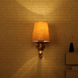 Fos Lighting Gold-Toned & White Single Wall Lamp-picture-27