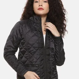 Campus Sutra Women Black Solid Jacket-image-33