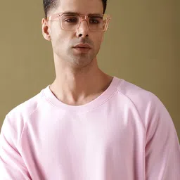 DILLINGER Men Oversized Ultra Soft Drapey Cotton Long Sleeve Crew Raglan T-Shirt-image-47