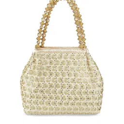 Metro Women Embellished Baguette Handheld Bag-image-69
